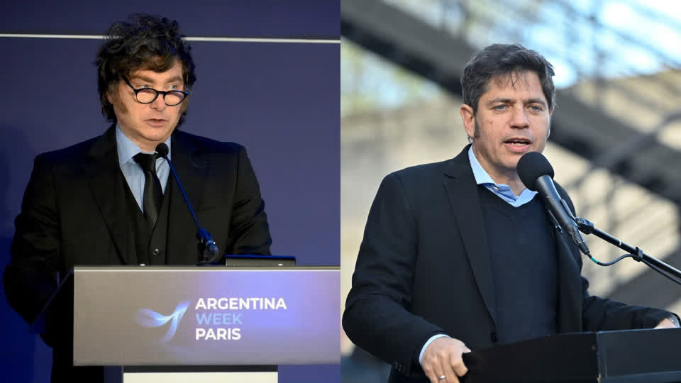 Milei y Kicillof registran paridad en un sondeo para un balotaje