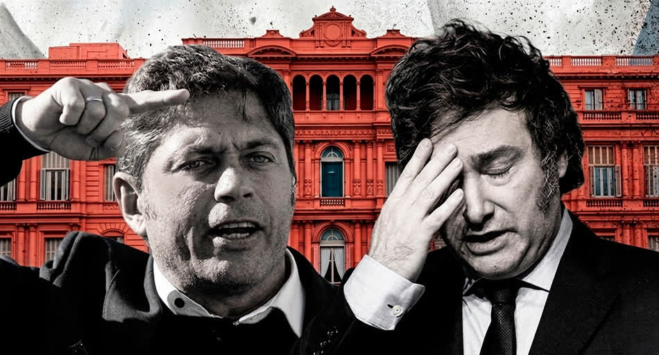 Una encuesta ubica a Kicillof por encima de Milei en imagen