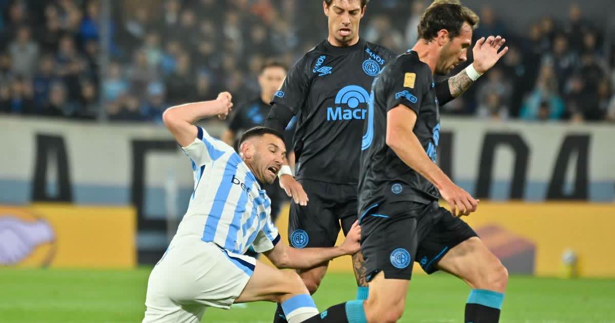 Racing cae ante Belgrano y llega golpeado al clásico