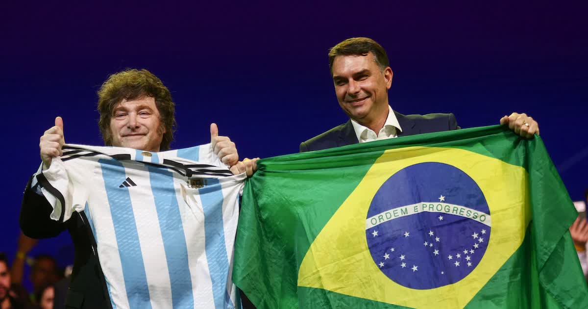 Milei sigue las elecciones en Brasil y respalda a Bolsonaro