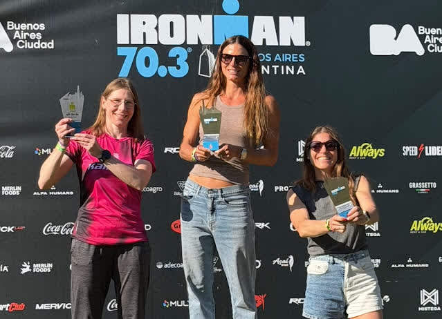 Emilia Scioli hace podio en el Ironman y clasifica al Mundial