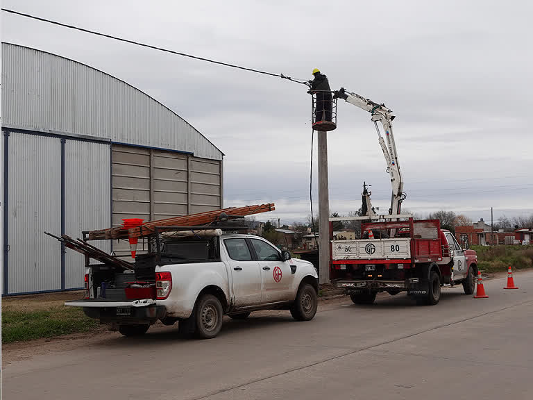 Corte de energía eléctrica en sectores rurales