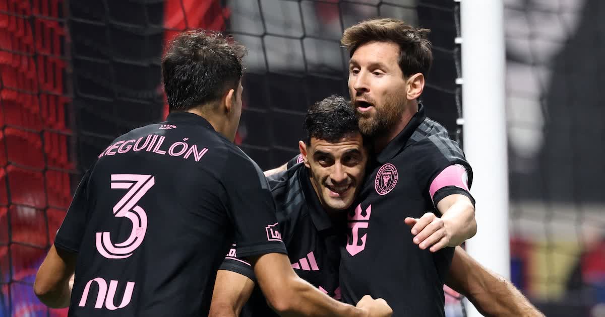 Inter Miami le gana 3 a 1 a Atlanta United con dos goles de Messi