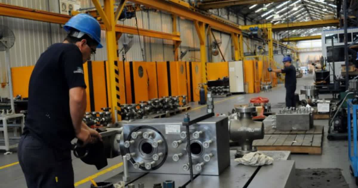 La industria utiliza el 58,5% de su capacidad instalada en agosto
