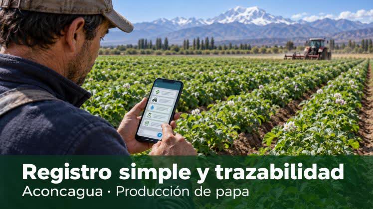 Aconcagua presenta una plataforma para registrar labores de papa por Telegram